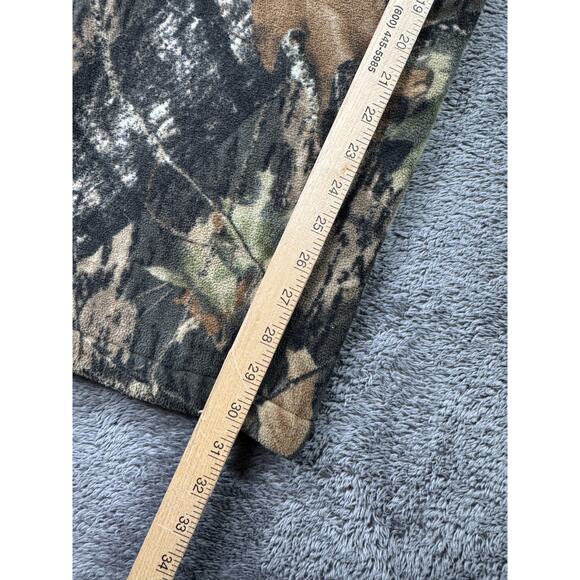 Cabelas Heavy Fleece Pants Mossy Oak Camo Windproof Mens L Cargo Pocket Lined - Picture 8 of 8